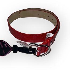 Betsey Johnson Red Heart Belt size Small